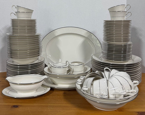 101-Piece Noritake Sorrento Ivory China Set