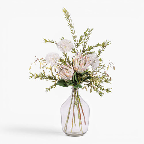15" Luna Vase with King Protea Arrangement AR1944