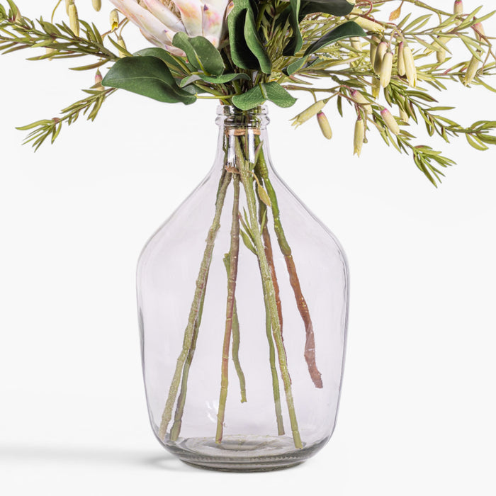 15" Luna Vase with King Protea Arrangement AR1944
