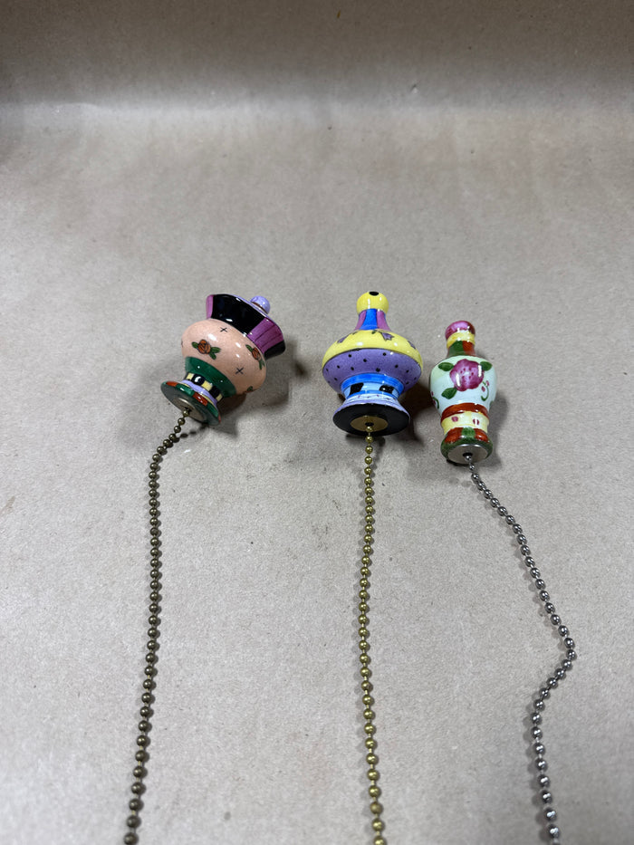 3 Ceramic Ceiling Fan Pulls