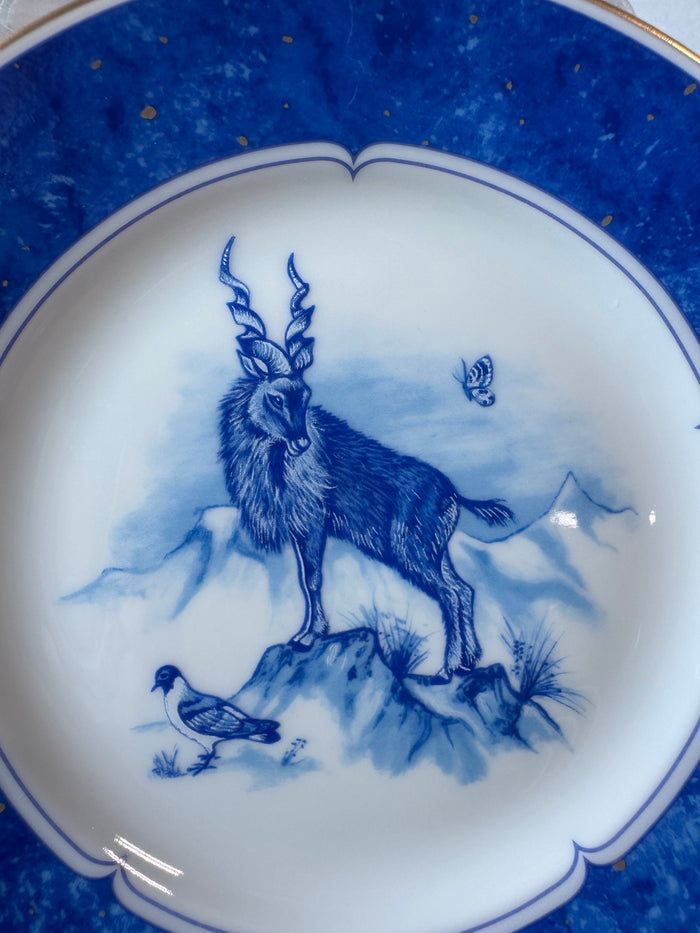 6-Piece Leopard Lazuli by Lynn Chase Bread & Butter Plates (D)