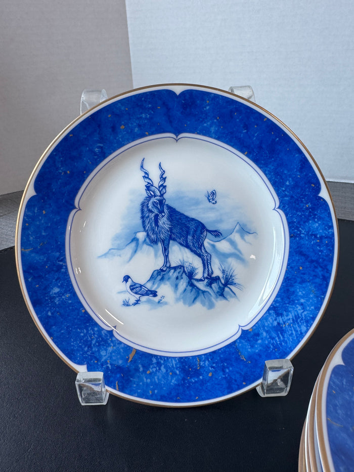 6-Piece Leopard Lazuli by Lynn Chase Bread & Butter Plates (D)