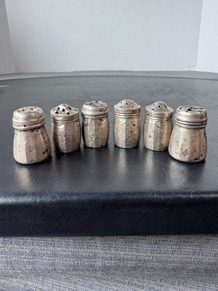 6-Piece Sterling Silver Miniature Salt & Pepper Shakers