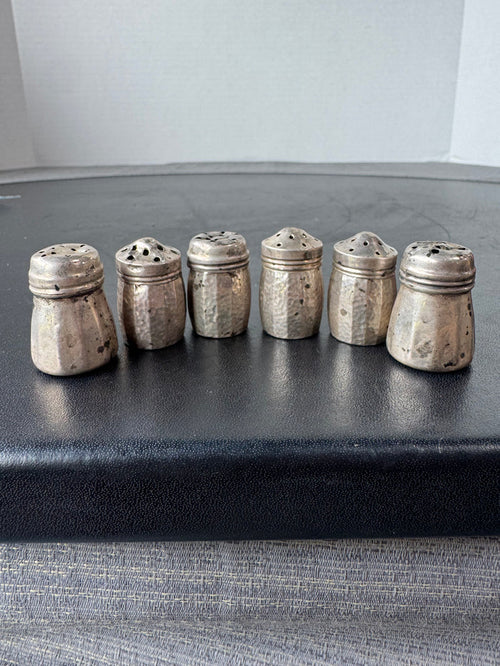6-Piece Sterling Silver Miniature Salt & Pepper Shakers