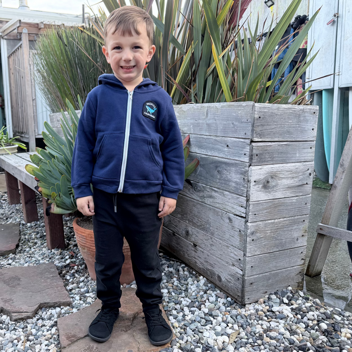 Kids Whale Patch Zip Hoodie