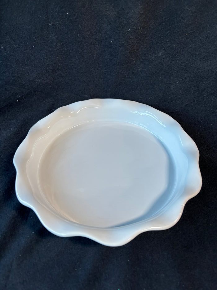 Crate & Barrel Ceramic Ruffled Edge Baking Dish