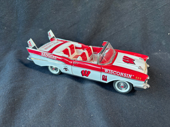 The Danbury Mint Diecast Wisconsin Badgers Team 1957 Chevy
