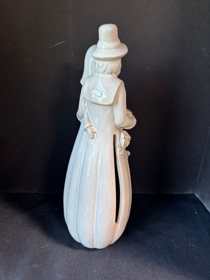 Ceramic Thanksgiving Couple Figurine, Untested
