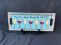 Mud Pie Tray, "May Your Glass Always be Half Full"