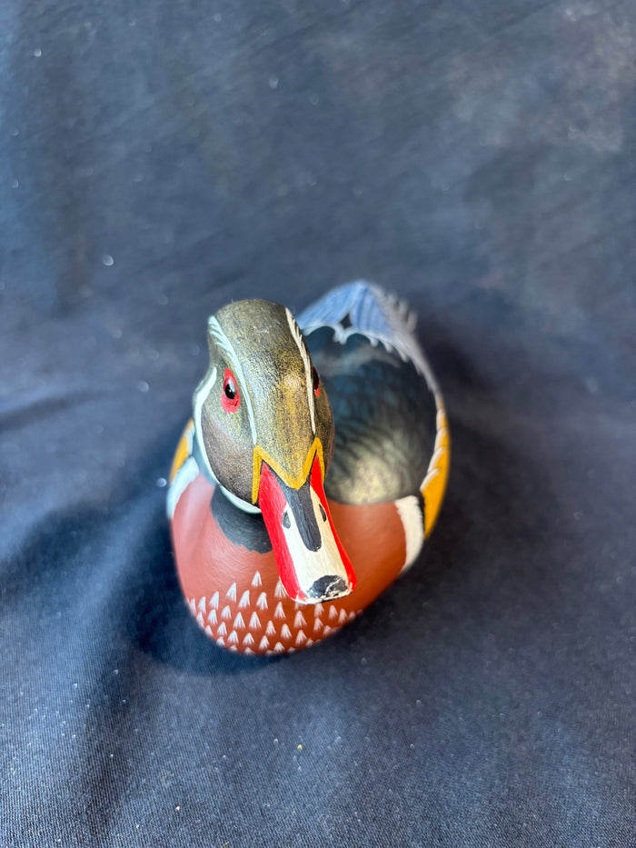 Hutch Signed Wood Duck Drake Decoy