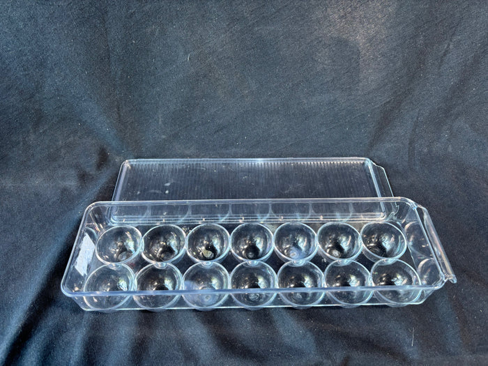 3-Piece Lot Of Clear Kitchen Storage Organizers