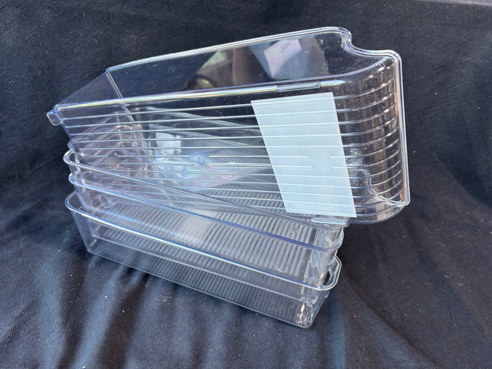 4-Piece Lot Of Clear Kitchen Storage Organizers