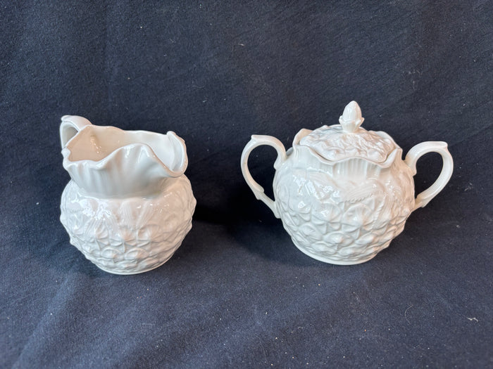 Spode Williamsburg Pineapple Sugar & Creamer 2-Piece Set