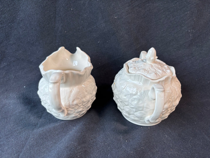 Spode Williamsburg Pineapple Sugar & Creamer 2-Piece Set