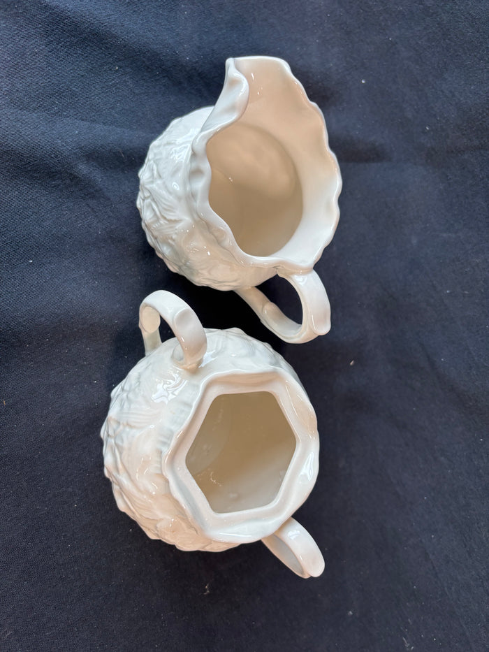 Spode Williamsburg Pineapple Sugar & Creamer 2-Piece Set