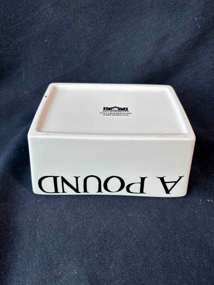 Bridgewater Toast & Marmalade Butter Dish