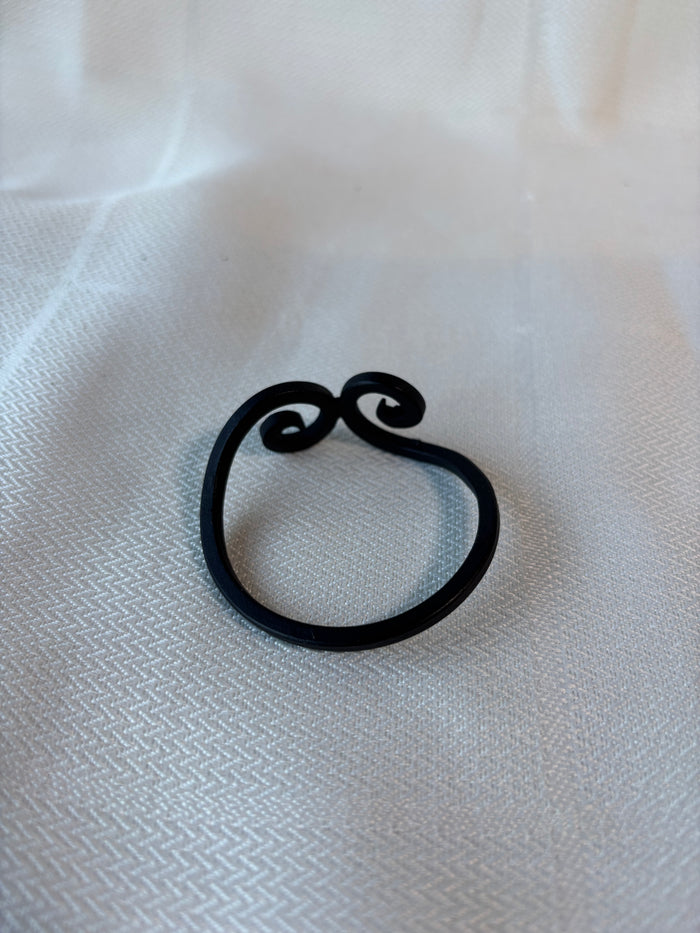 Set Of 4 Knotted Metal Napkin Rings