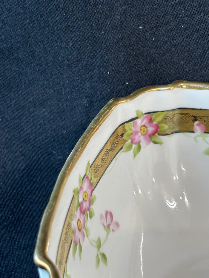 Nippon Porcelain Footed Bowl