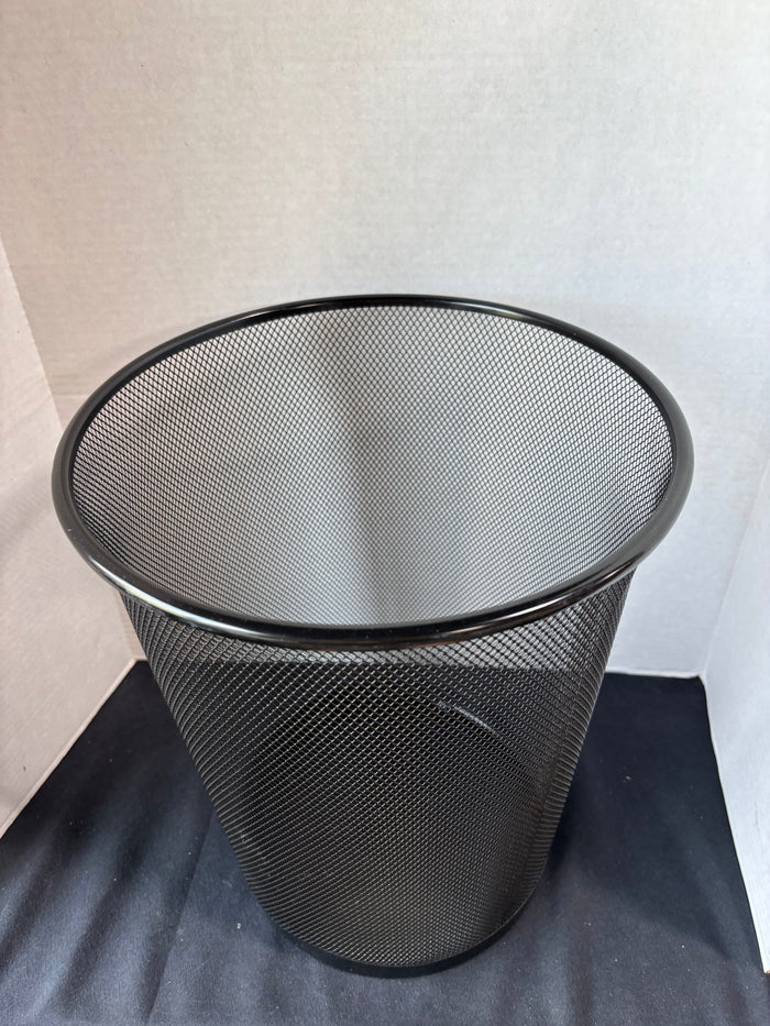 Black Mesh Waste Basket