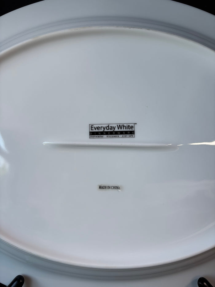 Everyday White Porcelain Serving Platter