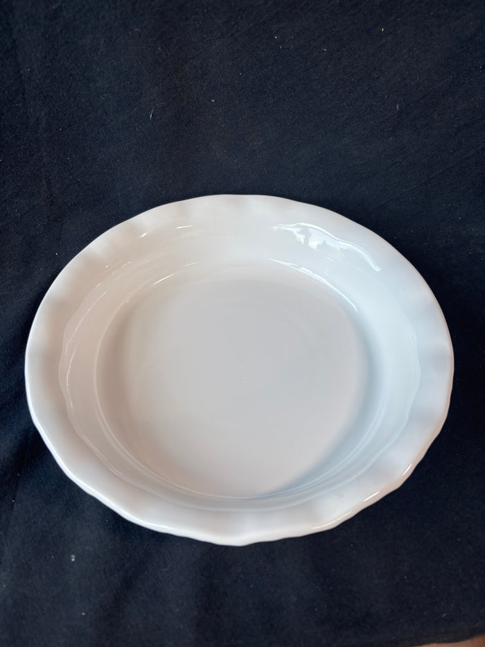 Corning Ware French White Round Quiche Dish