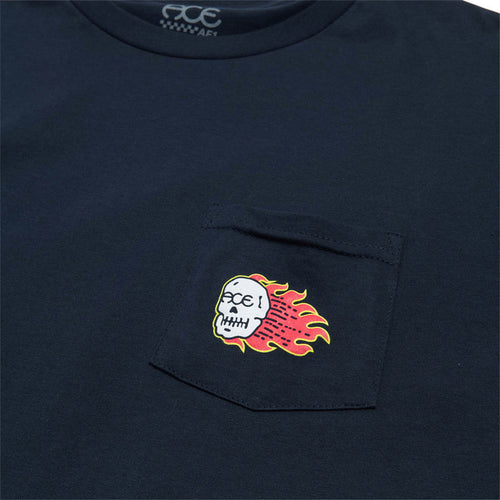 Ace Combust Pocket T-Shirt - Navy