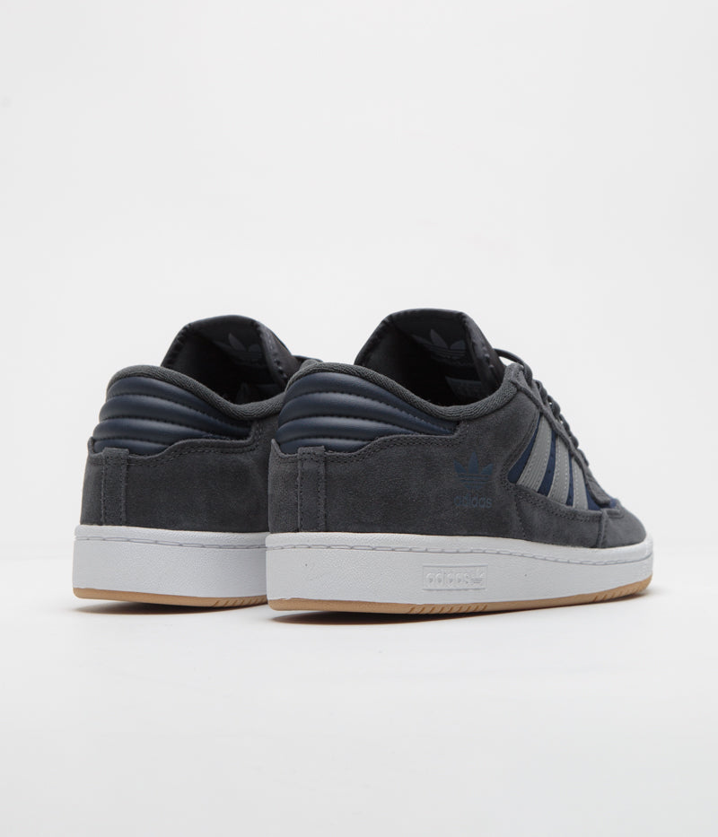 Adidas Centennial 85 Low ADV Shoes in Carbon and Grey Three / Collegiate Navy