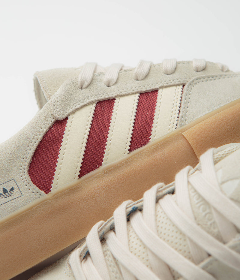 Adidas Matchbreak Super Shoes in Wonder White and Preloved Ruby / Gum 3