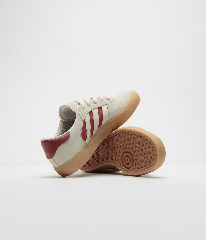 Adidas Matchbreak Super Shoes in Wonder White and Preloved Ruby / Gum 3