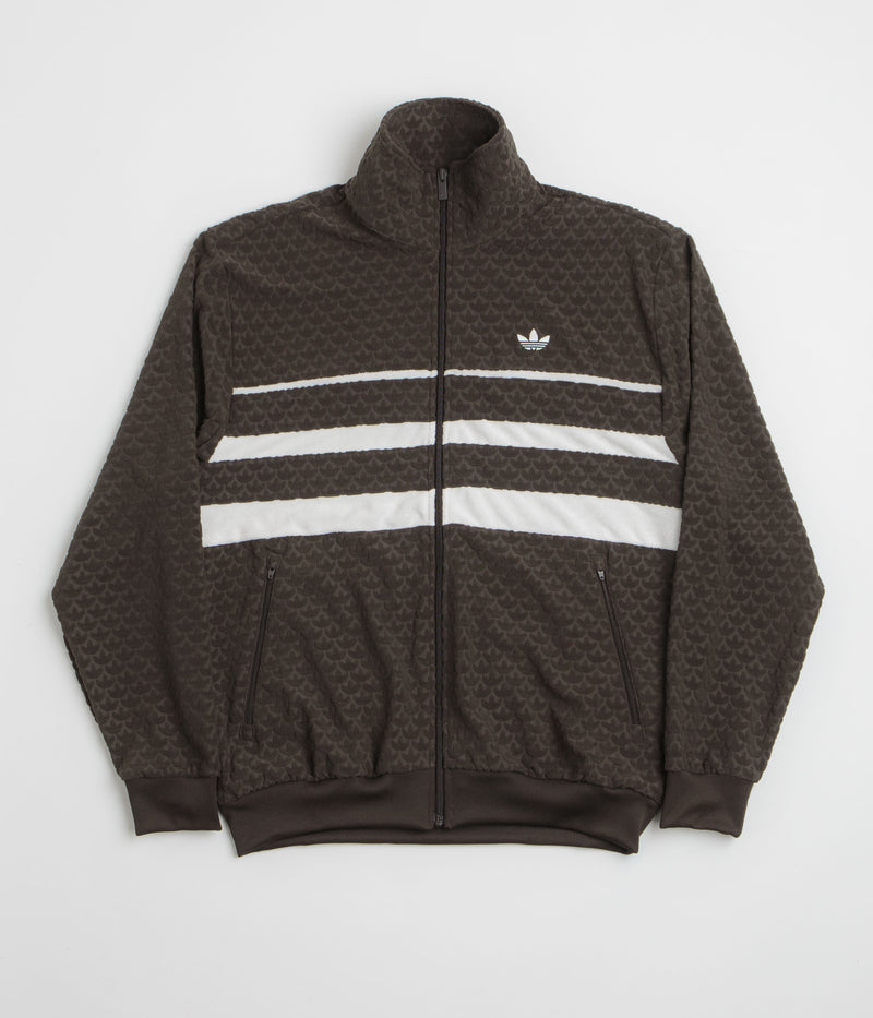 Adidas Monogram Track Jacket in Dark Brown