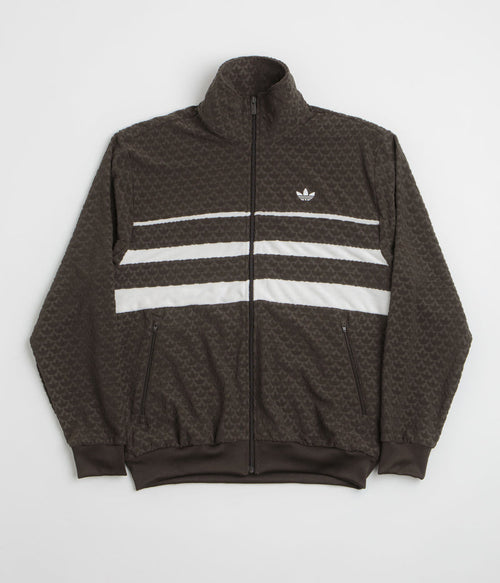 Adidas Monogram Track Jacket in Dark Brown