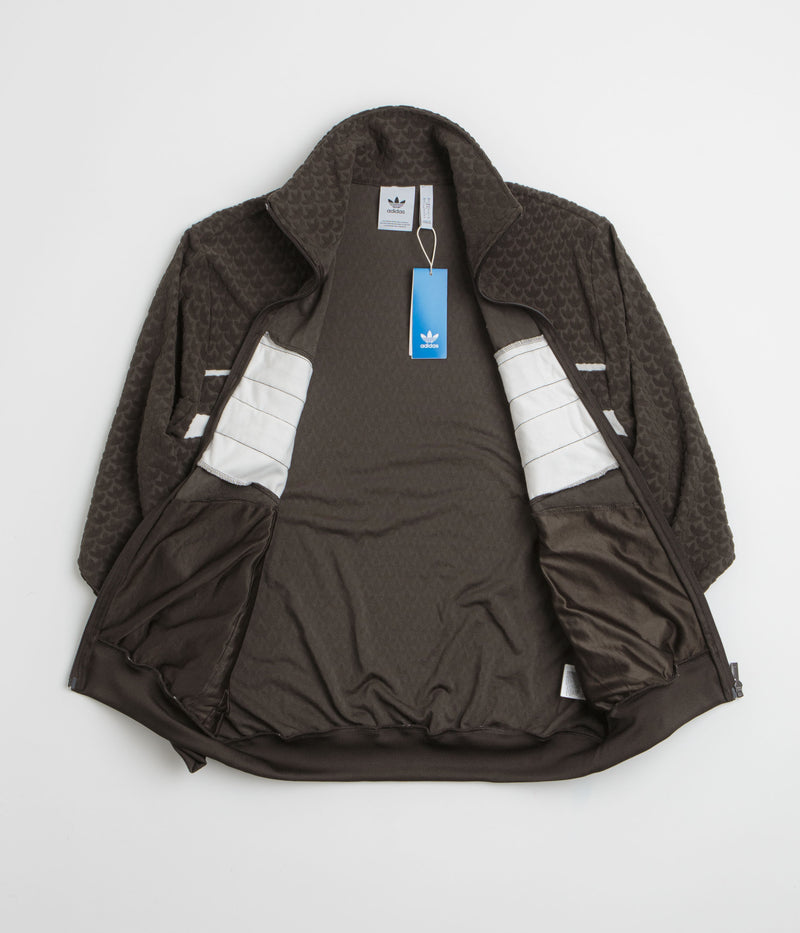Adidas Monogram Track Jacket in Dark Brown