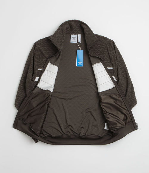 Adidas Monogram Track Jacket in Dark Brown