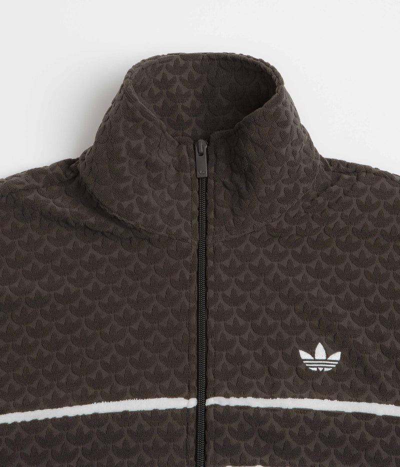 Adidas Monogram Track Jacket in Dark Brown
