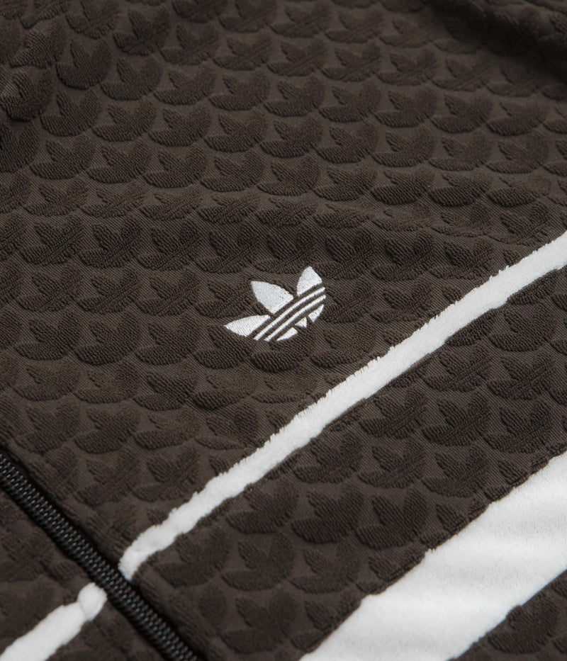 Adidas Monogram Track Jacket in Dark Brown