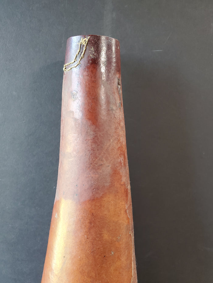 African Folk Art Milk Blood Drinking Gourd