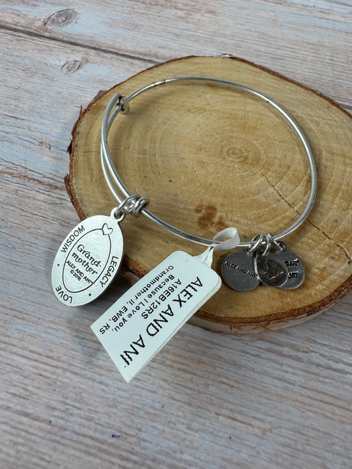 Alex and Ani Grandmother Adjustable Charm Bracelet