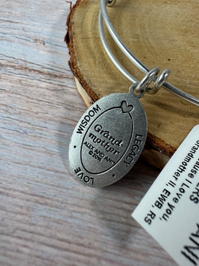 Alex and Ani Grandmother Adjustable Charm Bracelet