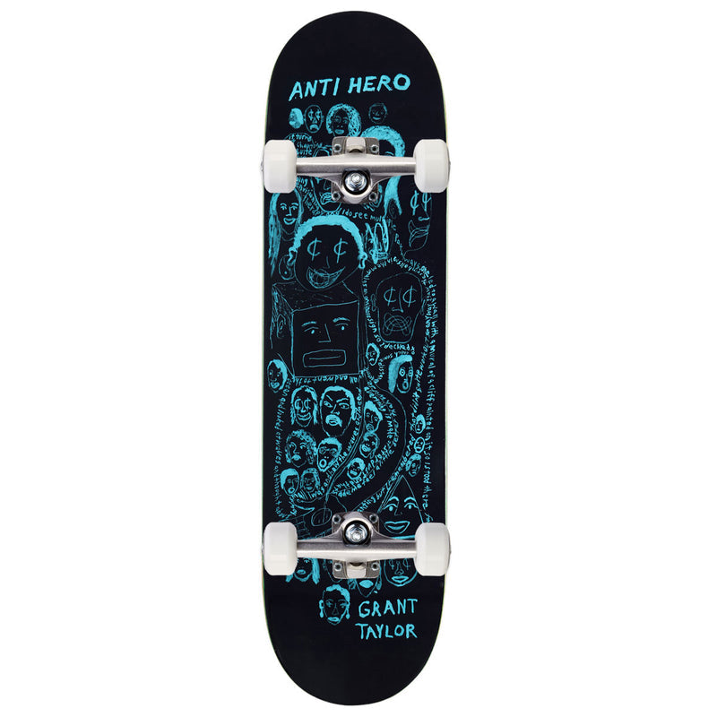 Anti-Hero DBX Grant Expressions Skateboard Complete - Black - 8.38"