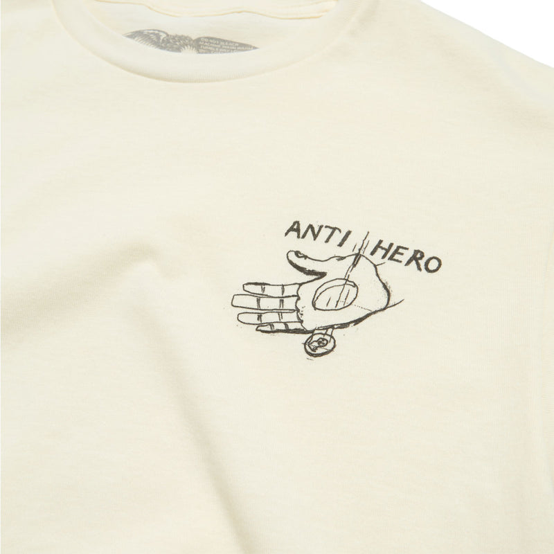 Anti-Hero Expressions Hand T-Shirt - Heather Cream