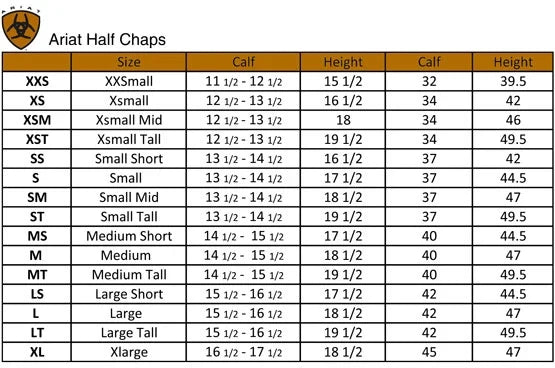 Ariat Flex Half Chaps - CLEARANCE