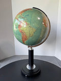 Authentic Models Art Deco Style 1930’s Netherlands Replica Pedestal World Globe