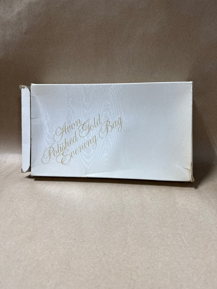 Avon Polished Gold Handbag With Box
