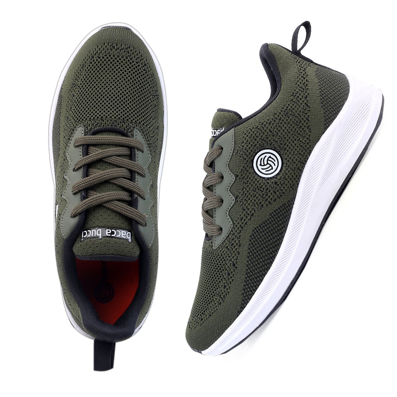 Bacca Bucci Boys or Girls Essential Knit Athletic Running Sports Sneaker | Non-Slip | Light weight | Breathable (Age: 8 year to 12 years)