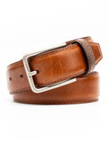 Bacca Bucci Classic Leather Belt with Metal Buckle