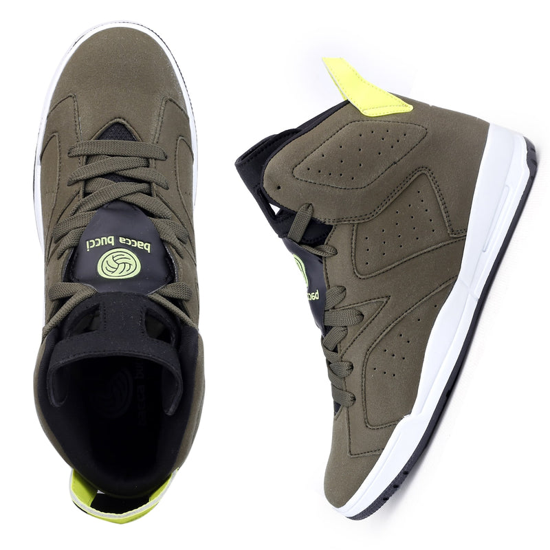 Bacca Bucci Men DEMON High-top Shoes with Flat outsole High-Street Fashion Sneakers