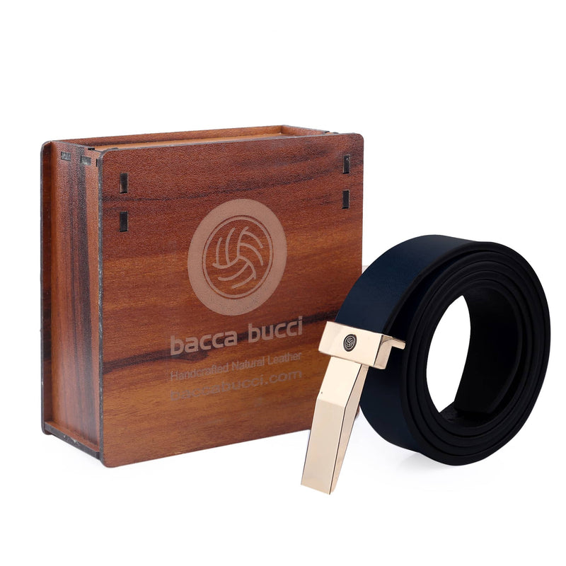 Bacca Bucci Genuine Leather Formal Dress Belts with a Stylish Finish & a Nickel-Free Buckle