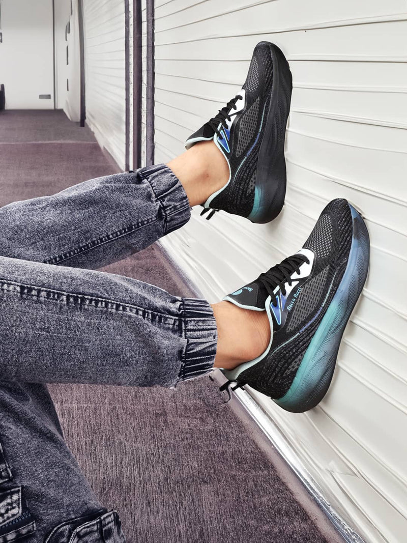 black sport shoes for men, active shoes for men, good sport shoes for men