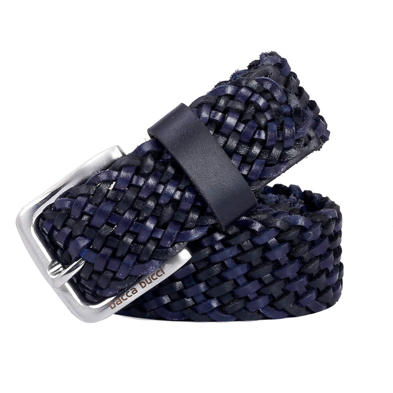 Men braided Leather Belt
