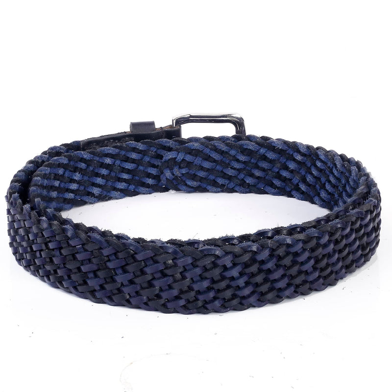 Men braided Leather Belt